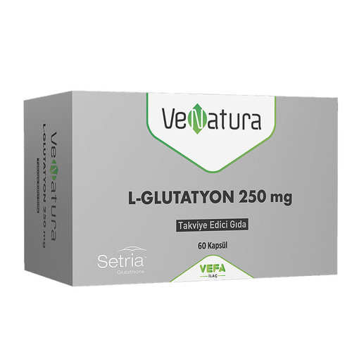 VeNatura L-Glutatyon 250 mg Takviye Edici Gıda 60 Yumuşak Kapsül