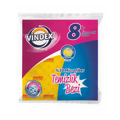 Vindex Rainbow Temizlik Bezi 8 li