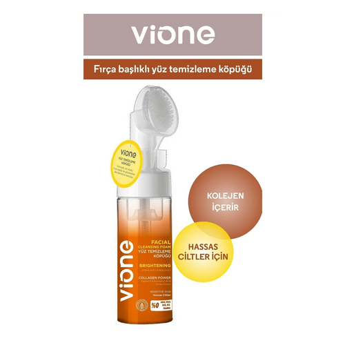 Vione Yüz Temizleme Köpüğü Hassas Ciltler İçin Aydınlatıcı Besleyici - vione ürünü