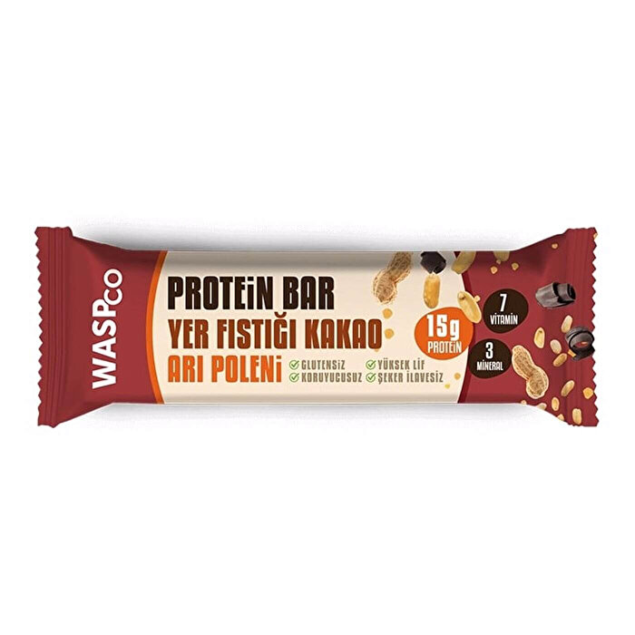Wasp Protein Bar Yer Fıstıklı & Kakaolu 50 gr - Wasp ürünü