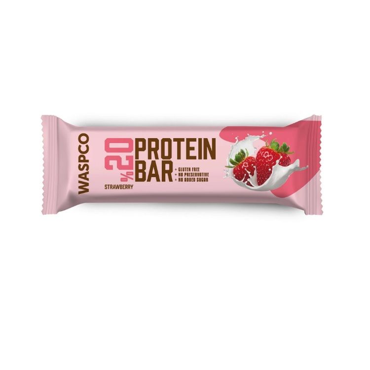 Waspco Çilekli Protein Bar 40 Gr - Waspco ürünü