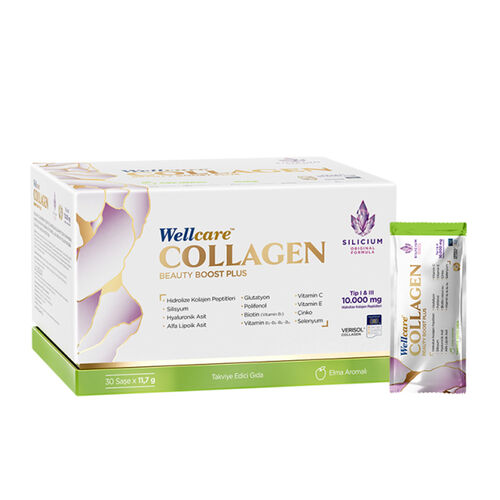Wellcare Collagen Beauty Boost Plus 10.000 mg 30 Saşe Elma Aromalı