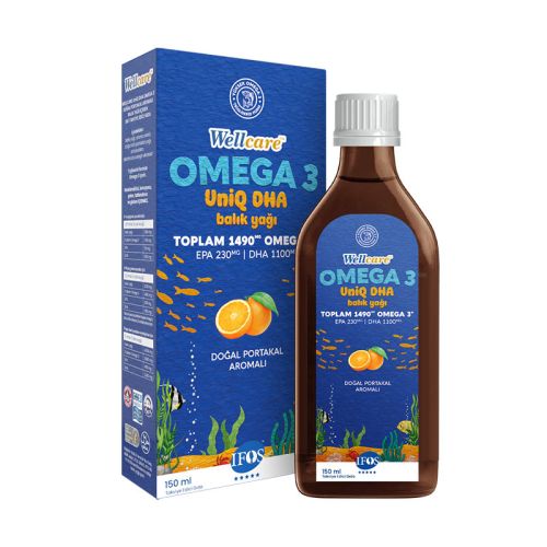 Wellcare Omega 3 Portakal Aromalı Balık Yağı 150 ml