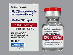 RA İlaç Win Rho Sdf 300 mcg 1 Flakon