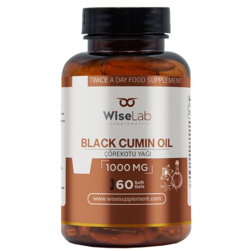 WiseLab 1000mg Çörekotu Yağı 60 Yumuşak Kapsül - WiseLab ürünü