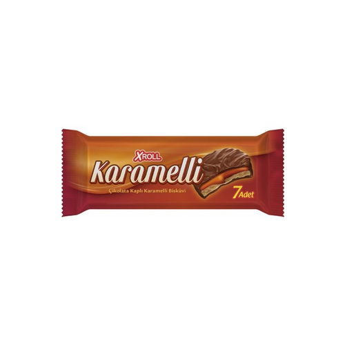 Xroll Çikolatalı Karamelli Bar 7'li 180 G - Xroll ürünü