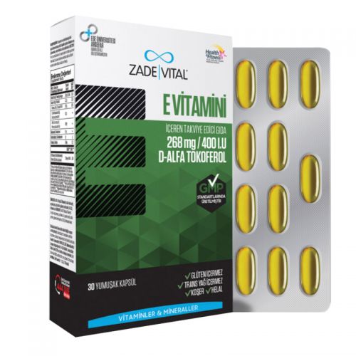 Zade Vital E Vitamini 30 Kapsül