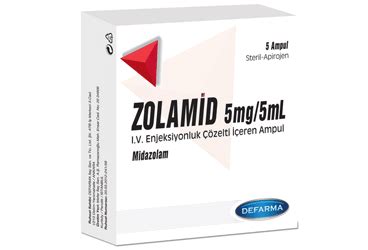 Defarma İlaç Zolamid 5 mg/5 ml 5 Ampül