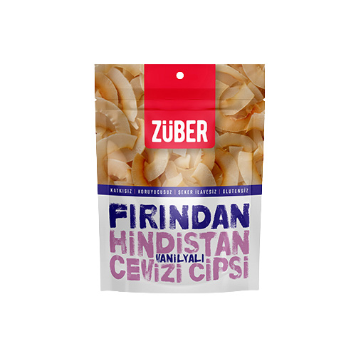 Züber Fırından Vanilyalı Hindistan Cevizi Cipsi (40 g)