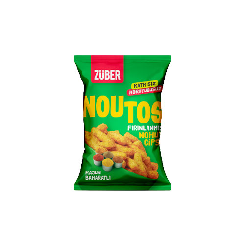 Züber Noutos Kajun Baharatlı Fırınlanmış Nohut Cipsi (55 g)